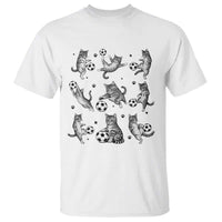 Funny Cat Soccer Player T Shirt Gift For Soccer Lovers