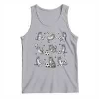 Funny Cat Soccer Player Tank Top Gift For Soccer Lovers
