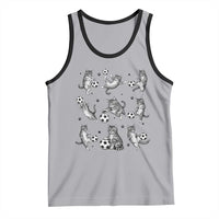 Funny Cat Soccer Player Tank Top Gift For Soccer Lovers