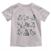 Funny Cat Soccer Player Toddler T Shirt Gift For Soccer Lovers