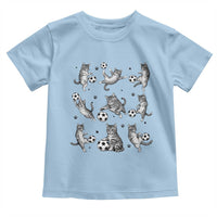 Funny Cat Soccer Player Toddler T Shirt Gift For Soccer Lovers