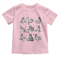 Funny Cat Soccer Player Toddler T Shirt Gift For Soccer Lovers