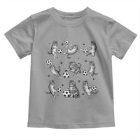 Funny Cat Soccer Player Toddler T Shirt Gift For Soccer Lovers