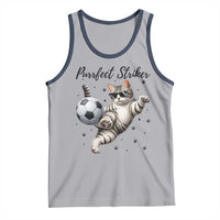 Purrfect Striker Tank Top Funny Cat Soccer Player Gift