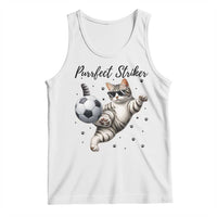Purrfect Striker Tank Top Funny Cat Soccer Player Gift