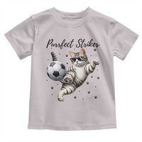 Purrfect Striker Toddler T Shirt Funny Cat Soccer Player Gift