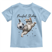 Purrfect Striker Toddler T Shirt Funny Cat Soccer Player Gift