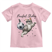 Purrfect Striker Toddler T Shirt Funny Cat Soccer Player Gift