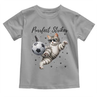 Purrfect Striker Toddler T Shirt Funny Cat Soccer Player Gift