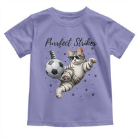 Purrfect Striker Toddler T Shirt Funny Cat Soccer Player Gift