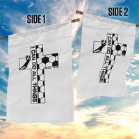 I Can Do All Things Through Soccer Christian Faith Gift Garden Flag
