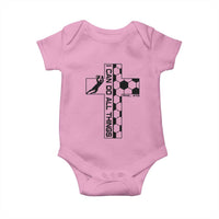 I Can Do All Things Through Soccer Christian Faith Gift Baby Onesie