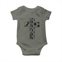 I Can Do All Things Through Soccer Christian Faith Gift Baby Onesie