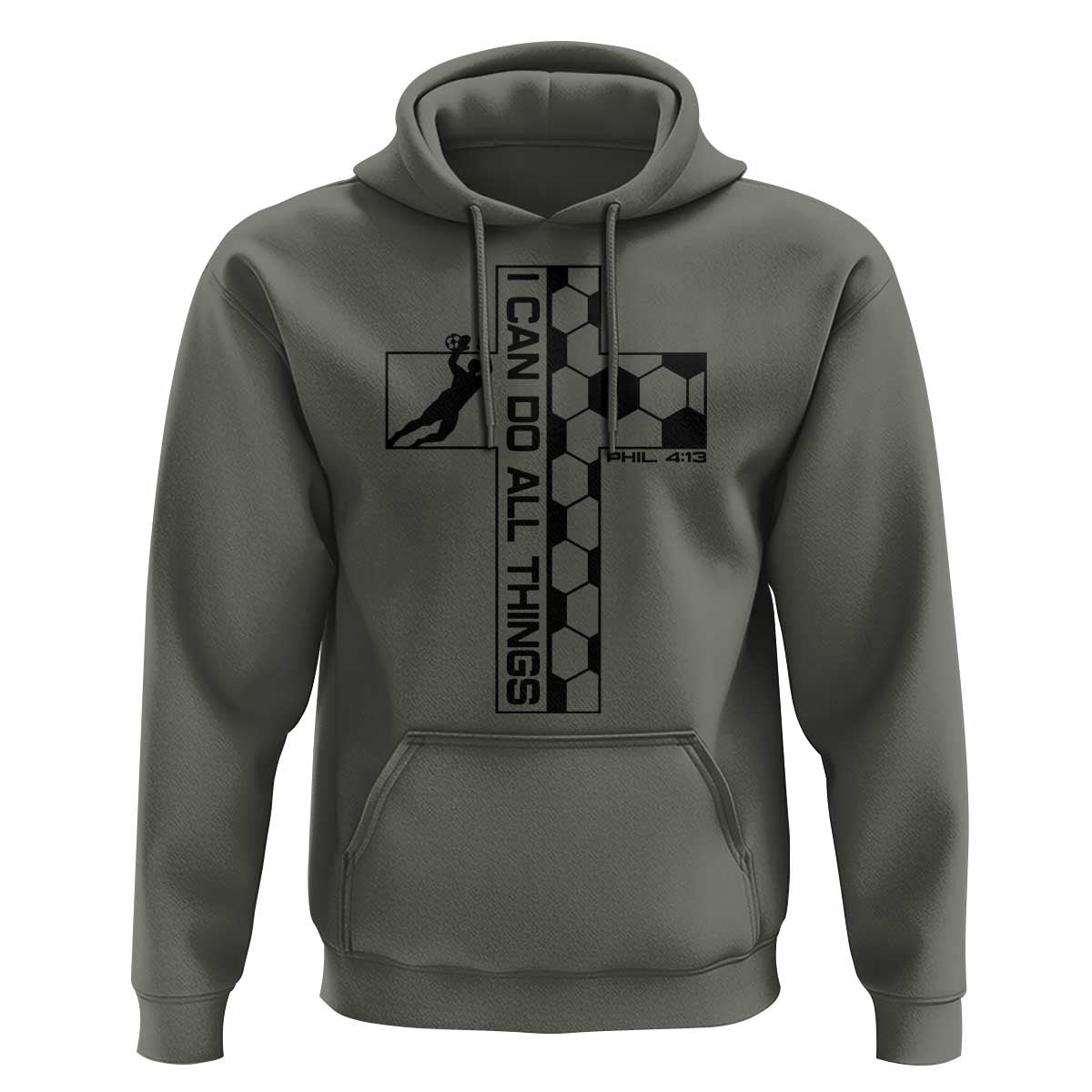 I Can Do All Things Through Soccer Christian Faith Gift Hoodie