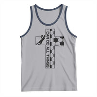 I Can Do All Things Through Soccer Christian Faith Gift Tank Top