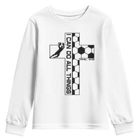 I Can Do All Things Through Soccer Christian Faith Gift Youth Sweatshirt