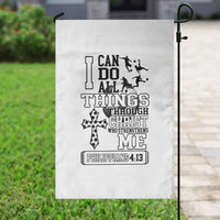 Soccer Christian Gift Garden Flag I Can Do All Things Through Christ