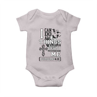 Soccer Christian Gift Baby Onesie I Can Do All Things Through Christ