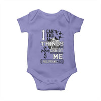 Soccer Christian Gift Baby Onesie I Can Do All Things Through Christ
