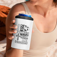 Soccer Christian Gift 4 in 1 Can Cooler Tumbler I Can Do All Things Through Christ