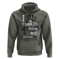Soccer Christian Gift Hoodie I Can Do All Things Through Christ