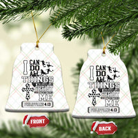 Soccer Christian Gift Ceramic Ornament I Can Do All Things Through Christ