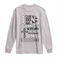 Soccer Christian Gift Long Sleeve Shirt I Can Do All Things Through Christ