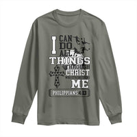 Soccer Christian Gift Long Sleeve Shirt I Can Do All Things Through Christ