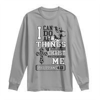 Soccer Christian Gift Long Sleeve Shirt I Can Do All Things Through Christ