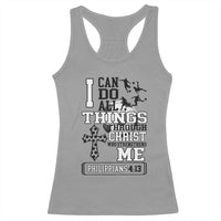 Soccer Christian Gift Racerback Tank Top I Can Do All Things Through Christ