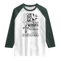 Soccer Christian Gift Raglan Shirt I Can Do All Things Through Christ