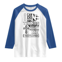 Soccer Christian Gift Raglan Shirt I Can Do All Things Through Christ