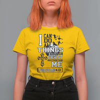 Soccer Christian Gift T Shirt For Women I Can Do All Things Through Christ