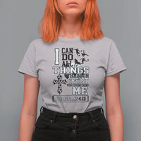 Soccer Christian Gift T Shirt For Women I Can Do All Things Through Christ