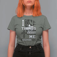 Soccer Christian Gift T Shirt For Women I Can Do All Things Through Christ