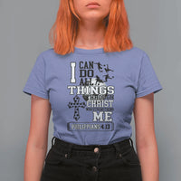 Soccer Christian Gift T Shirt For Women I Can Do All Things Through Christ