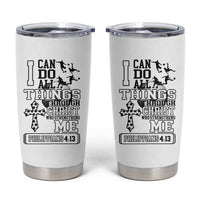 Soccer Christian Gift Tumbler Cup I Can Do All Things Through Christ