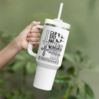 Soccer Christian Gift Tumbler With Handle I Can Do All Things Through Christ