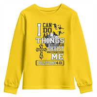 Soccer Christian Gift Youth Sweatshirt I Can Do All Things Through Christ