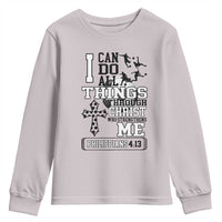 Soccer Christian Gift Youth Sweatshirt I Can Do All Things Through Christ