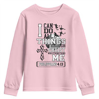 Soccer Christian Gift Youth Sweatshirt I Can Do All Things Through Christ