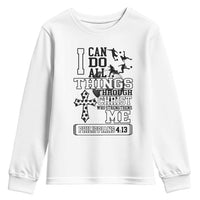 Soccer Christian Gift Youth Sweatshirt I Can Do All Things Through Christ