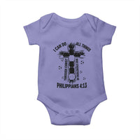 I Can Do All Things Through Christ Baby Onesie Christian Soccer Faith