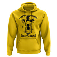 I Can Do All Things Through Christ Hoodie Christian Soccer Faith