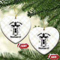 I Can Do All Things Through Christ Ceramic Ornament Christian Soccer Faith