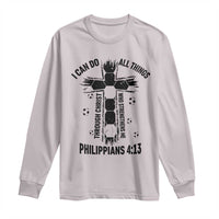 I Can Do All Things Through Christ Long Sleeve Shirt Christian Soccer Faith