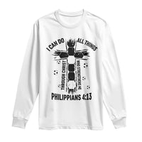 I Can Do All Things Through Christ Long Sleeve Shirt Christian Soccer Faith