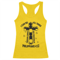 I Can Do All Things Through Christ Racerback Tank Top Christian Soccer Faith