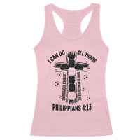 I Can Do All Things Through Christ Racerback Tank Top Christian Soccer Faith