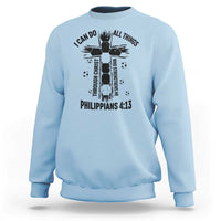 I Can Do All Things Through Christ Sweatshirt Christian Soccer Faith